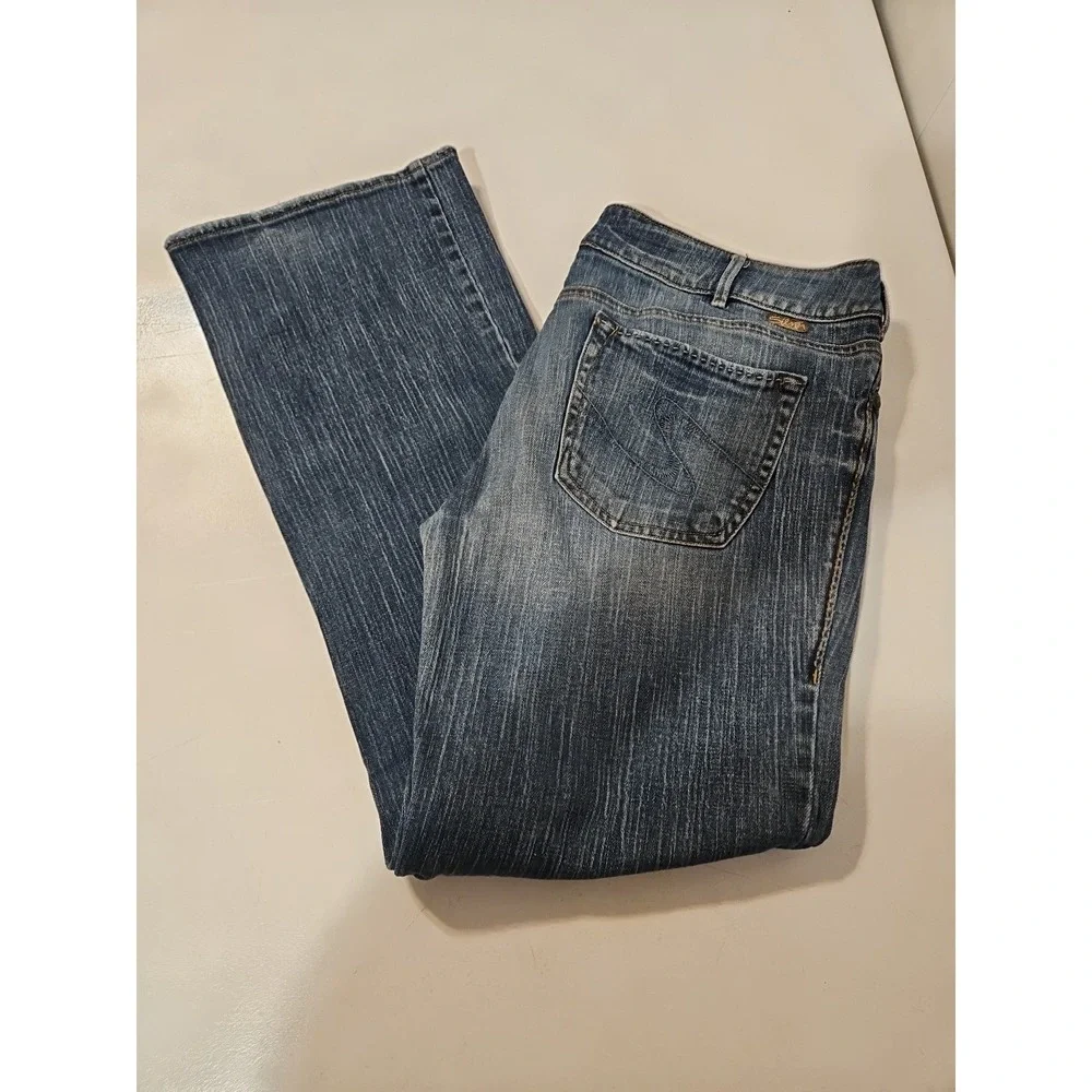 Silver Jeans Julia womens Mid Rise Stretch Boot cut‎ Denim 36x32 Jeans (1382
